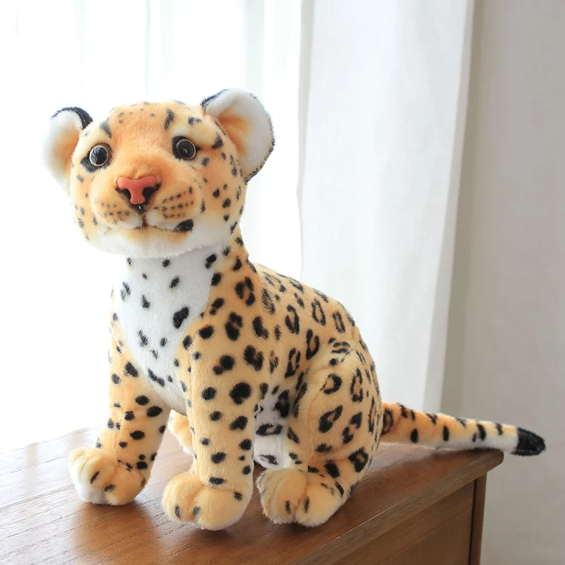 Lifelike-Leopard-Plush-Toys-Stuffed-Soft-Wild-Animal-Doll-Snow-Panther ...