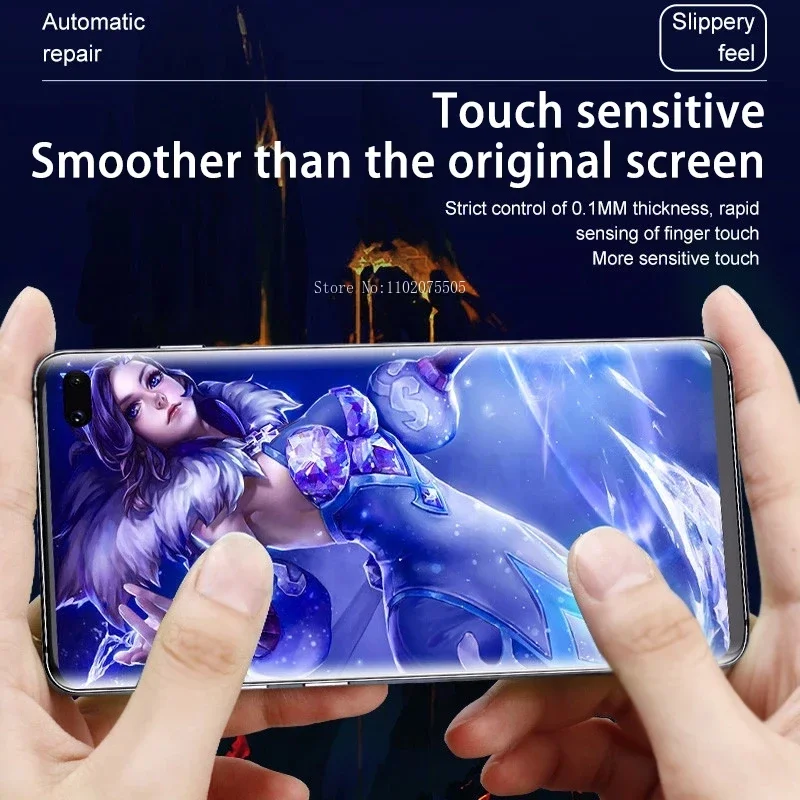 4 pezzi pellicole ceramiche morbide ad alta definizione per Samsung Galaxy S23 Plus S22 Ultra S21 S20 Fe S10 S9 S8 protezione schermo non VETRO - immagine 6