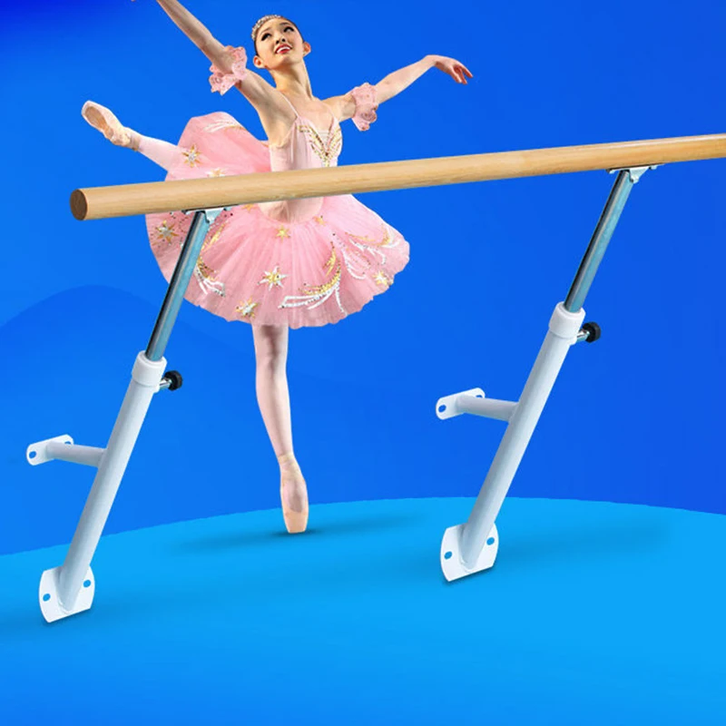 1M Wooden Wall Mount Ballet Barre Children Stretching Dance Bar Indoor