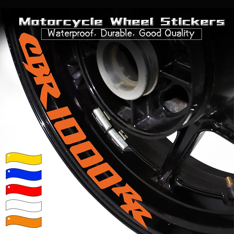 Motorcycle Wheels Waterproof Stickers For Honda CBR1000RR CBR900RR CBR954RR  Inner Rim Stripe Tapes Reflective Decoration Decals