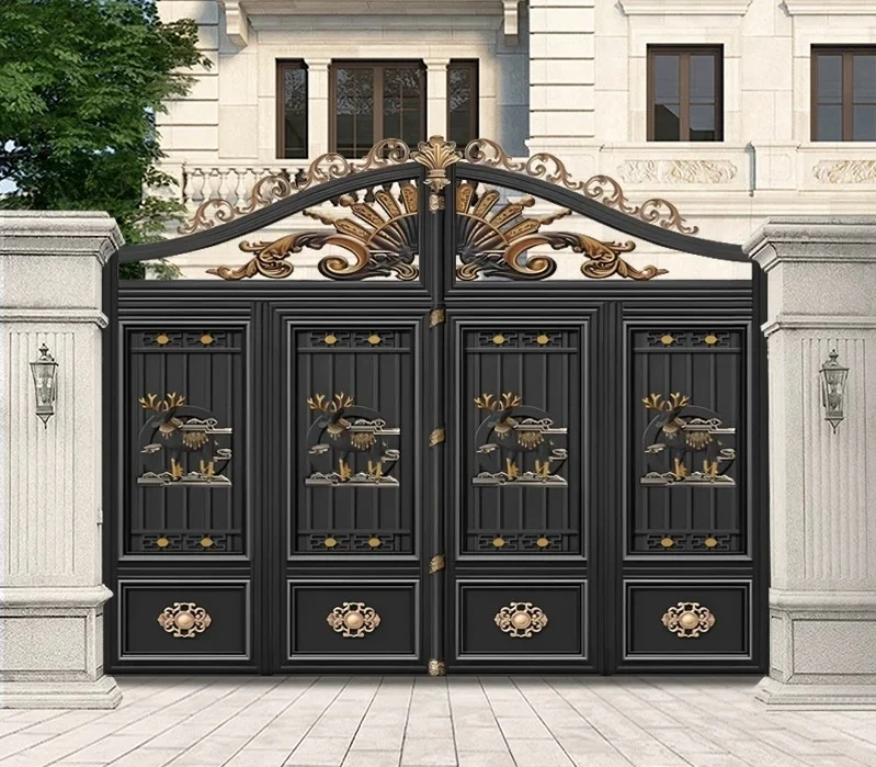 European Style Modern Aluminum Gates For Houses Ornate Aluminum Garden Gates For Villas & Estates