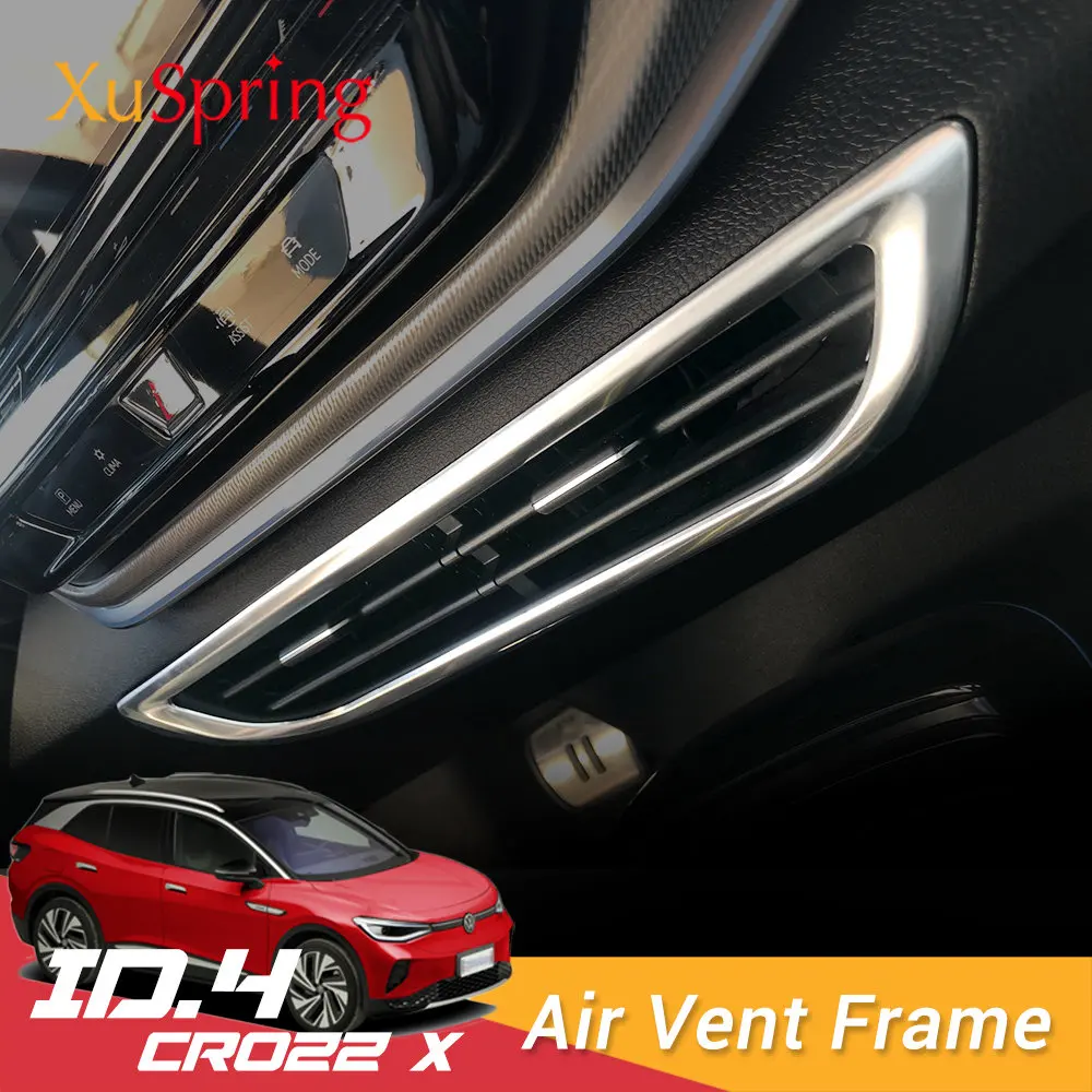

Car Air Vent Frame for VW ID.4 ID4 ID.5 X Pro crozz 2021 2022 2023 Outlet Middle Condition Bezel Ring Car-stickers