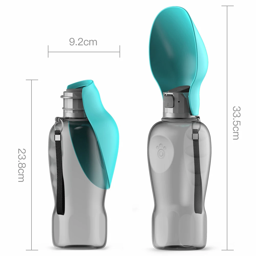 800ml Large Dog Portable Water Bottle High Capacity Outdoor Travel Drinking Foldable Bowl Labrador Golden Retriever Accessories 6