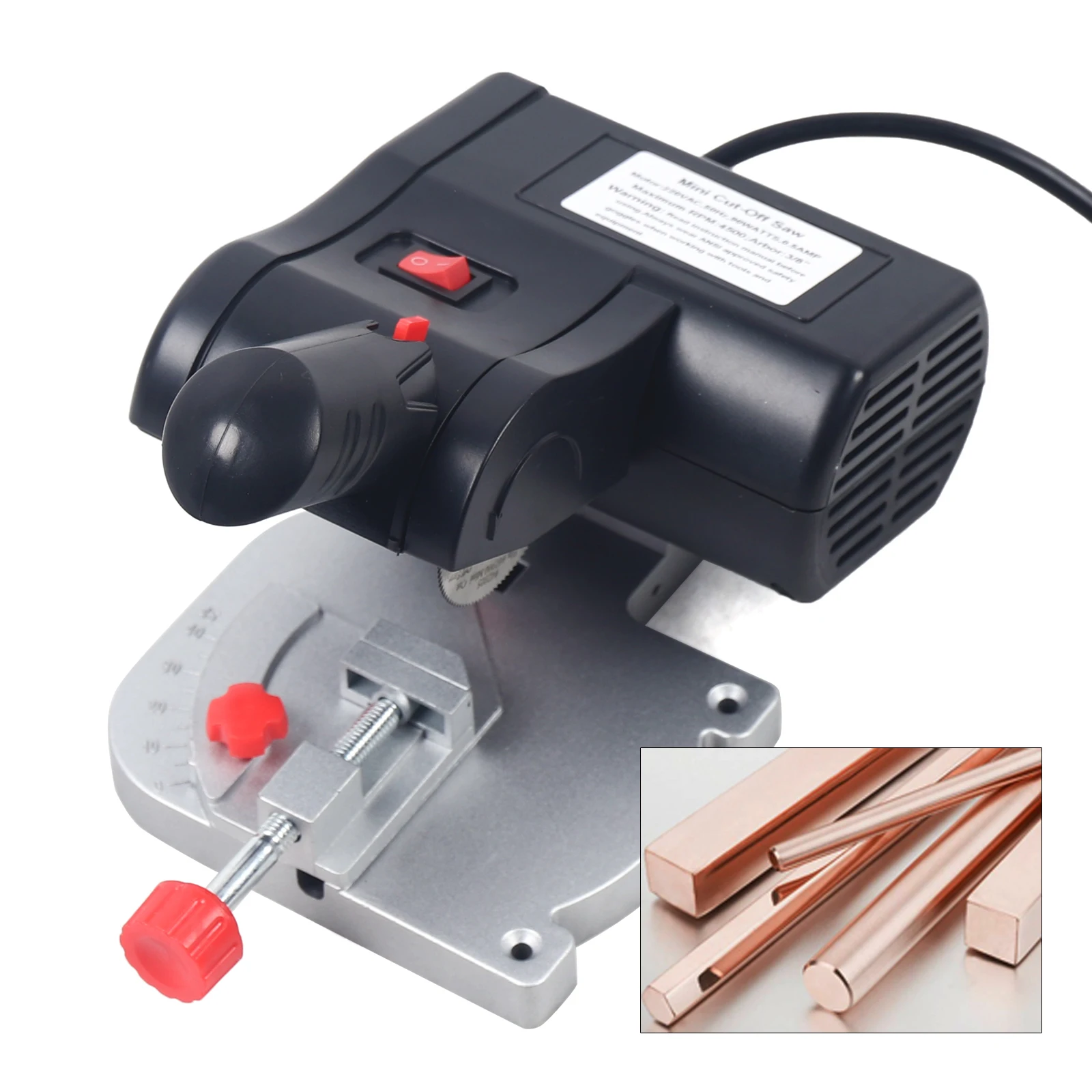 45°miter-saw-bench-precision-cutting-mini-benchtop-cut-off-saw-wood-metal-angle-moulding-cutter