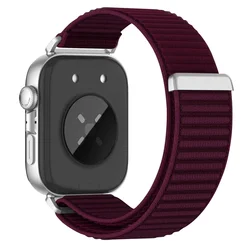 Nylon Braided Loop Strap - Sports Comfortable & Breathable Wristband  Accessories - Huawei Watch Fit 3 (Plum color)