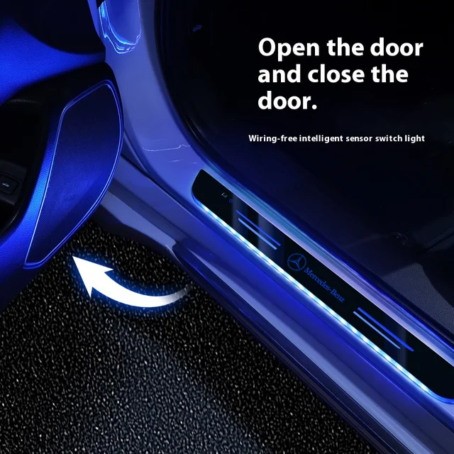 Mercedes LED Door Sill Lights 5