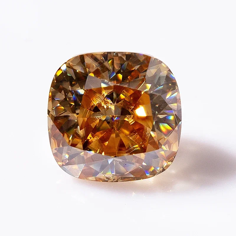 MOJY ViVid Blue Real Moissanite Loose Stones Cushion Cut 0.5ct~6ct Gemstone For Women Jewelry Diamond Ring Material With GRA