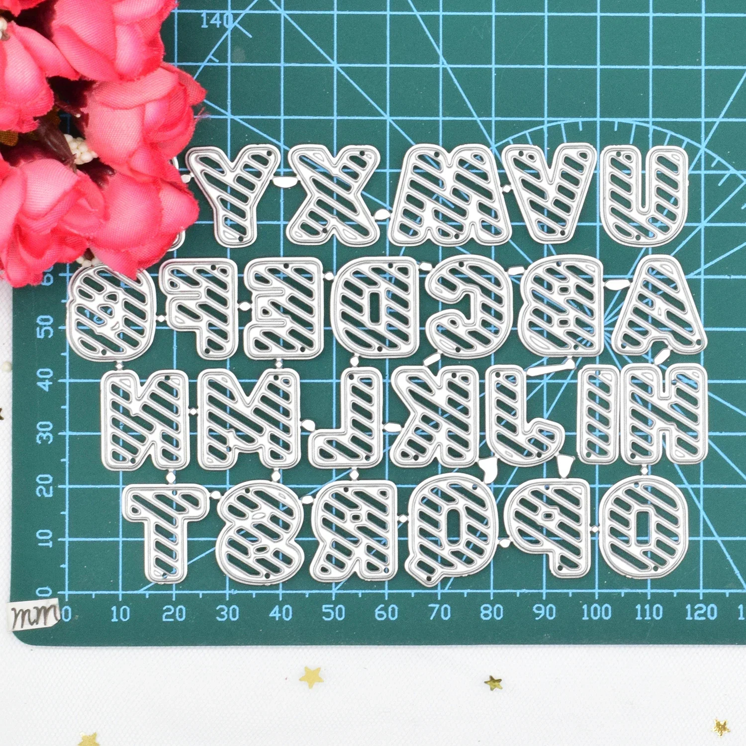 A  Z 알파벳 커팅 다이 DIY Scrapbooking 앨범 카드를위한 편지 금속 다이 컷 종이 공예 만들기