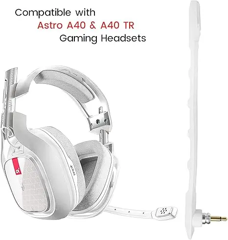 Omnidirectional Hifi Microphone Compatible for Logitech Astro A40 Gaming Headset Bendable Mic Replacement Earphone accessories