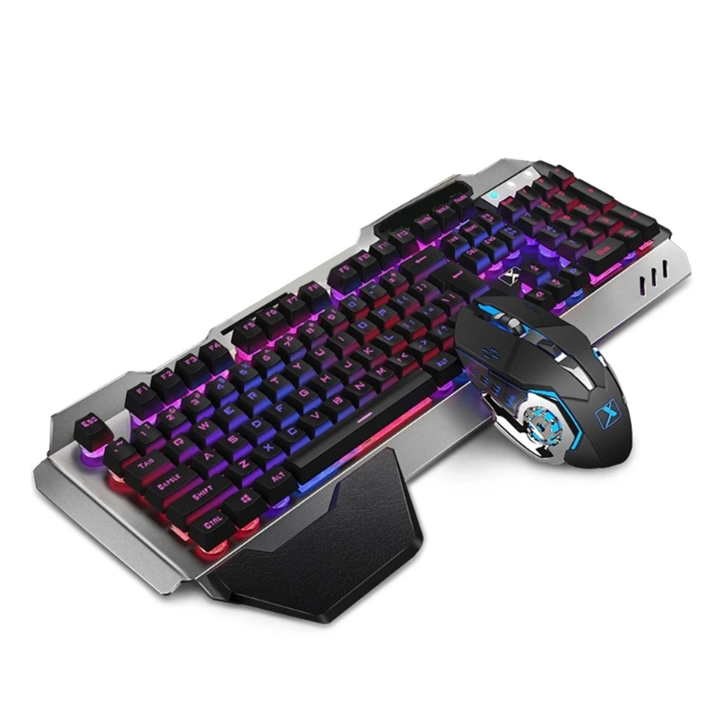 

K680 Gaming Keyboard and Mouse Panel Rechargeable RGB Backlit for Gamer Keypad