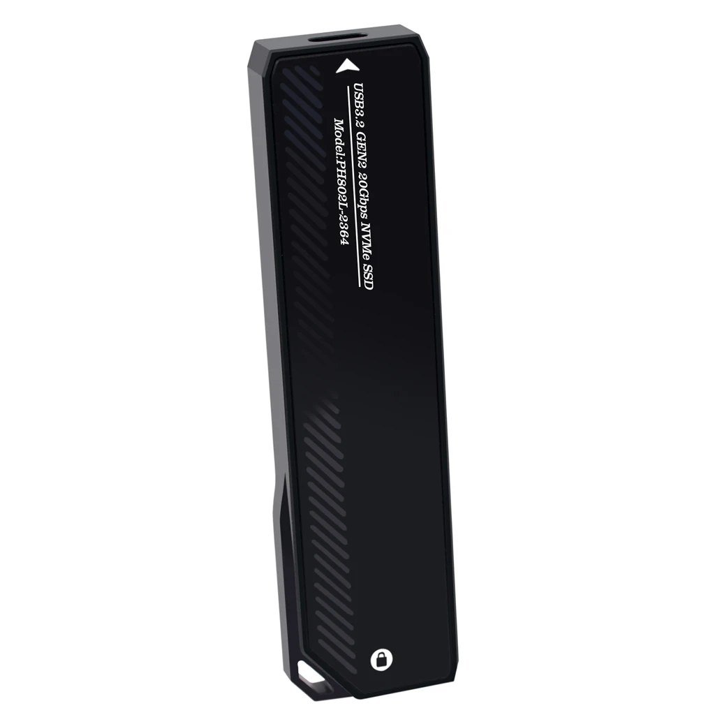 M.2 to Type-C External Solid State Drive Case for NVMe M Key 2230 2242 2260 2280 SSD Enclosure Adapter Plate USB3.2 GEN2 20Gbps