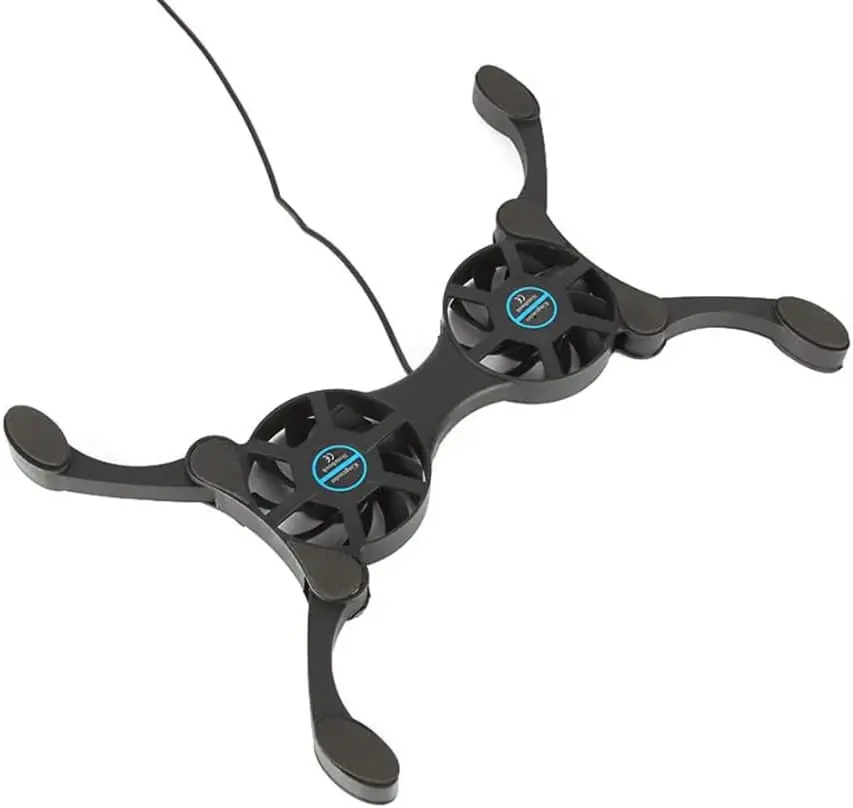 Laptop Cooler Stand Low Noise Cooling Portable Ultra Slim Gaming Prevent Overheating for 7-15 in