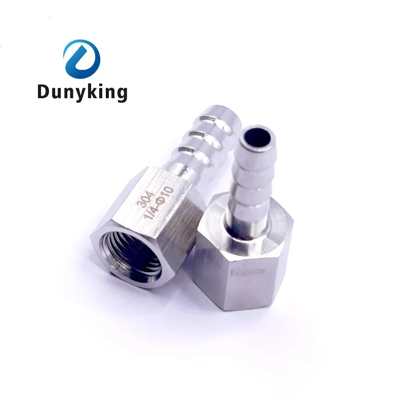 Pipe Fitting Water Pipe Fitting Hose Pipe Fitting Hose Barb Tail 6/8/10/12/14MM SS304 Stainless Steel Pipe Fitting 1/8" 1/4" 3/8" 1/2" BSP Female Connector Joint Coupler Adapter