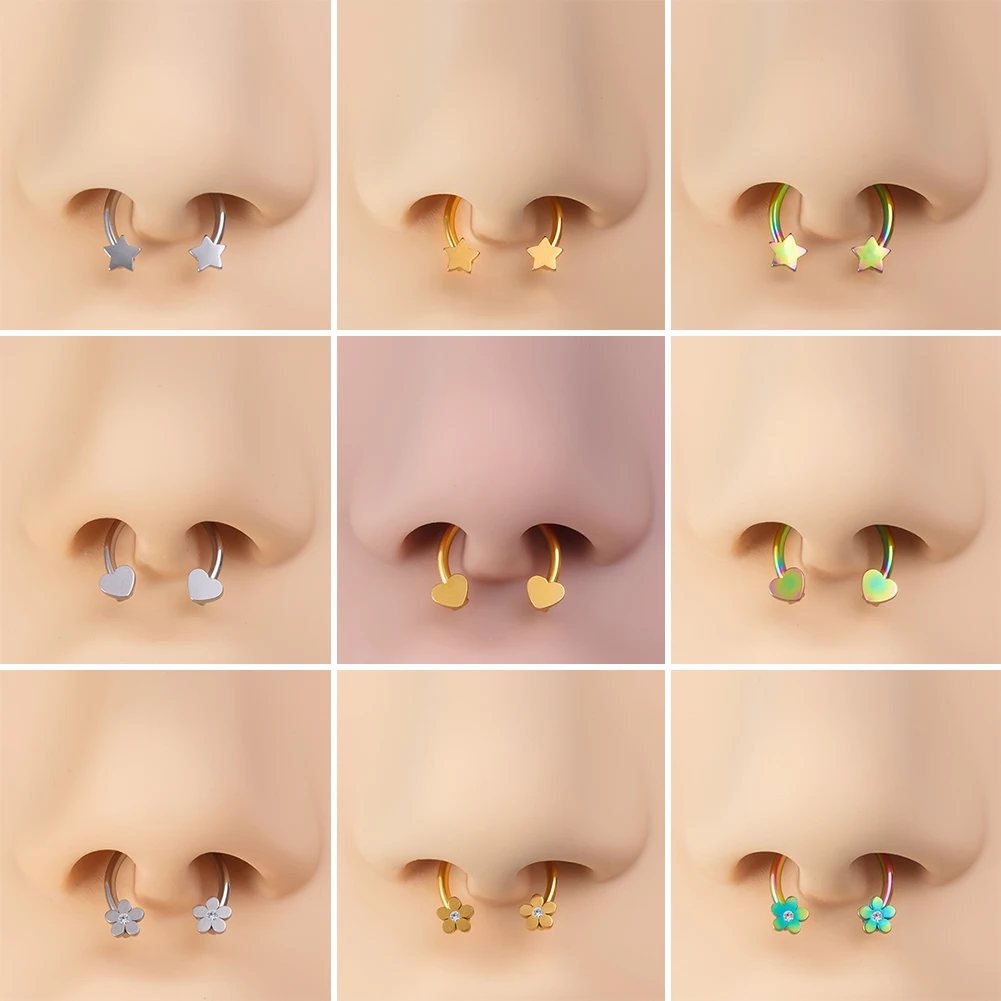 Anelli A Ferro Di Cavallo Per Piercing - 2 Pezzi In Acciaio Chirurgico 316L, Filettati Internamente - Foto 10