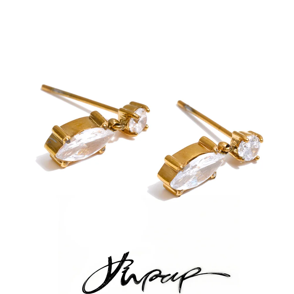 Yhpup Jewelry Earrings Cubic Zirconia Versatile Fashion for All Occasions
