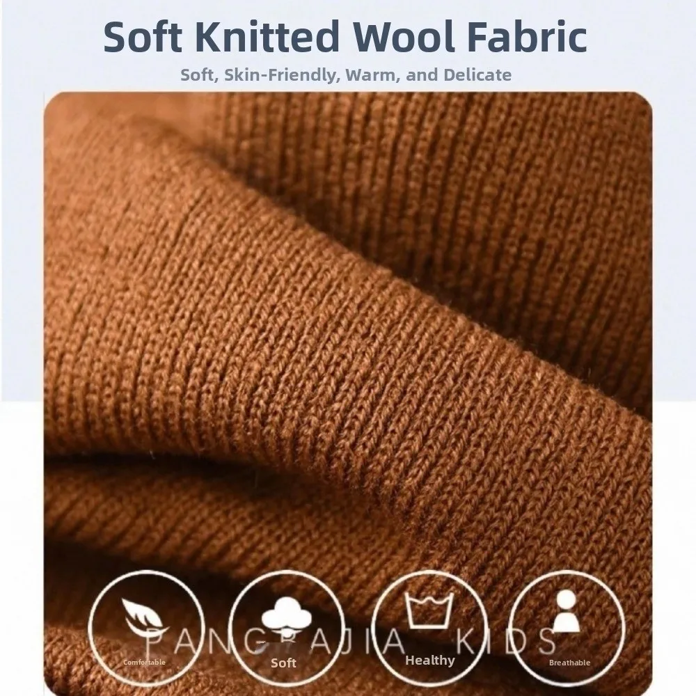 Warm Knitted Beanie Hat for Men and Women Autumn Winter Riding