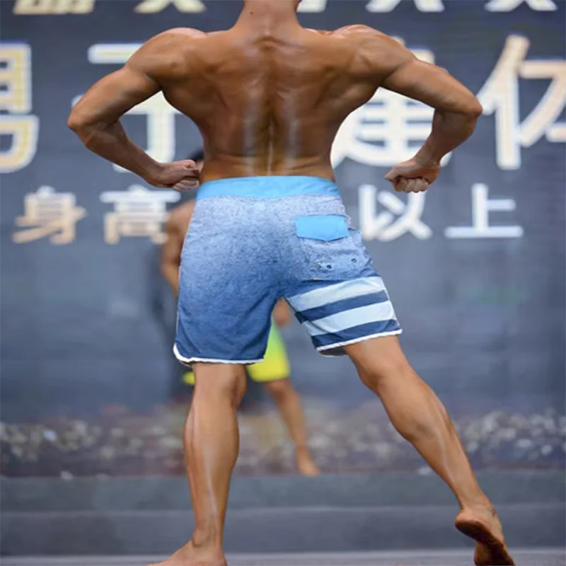 Men Beach Pants Waterproof Four-way Elastic Shorts Design Beach Surf quick drying surf pants Swimming shorts bermuda homme swim trunks
