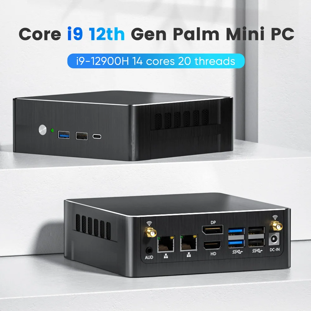 Kingnovy 12Th Gen Mini Pc Gamer Intel I9 12900H I7 1260P I5 1235U Windows 11 Pcie4.0 Dual Lan 2.5G Gaming Mini Computer Wifi6