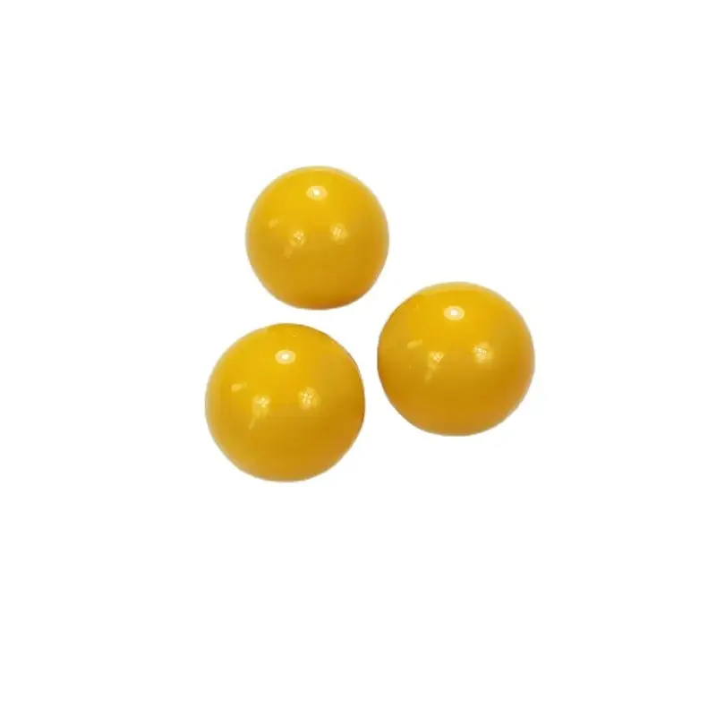 xmlivet 3pcs 5.25cm Yellow color Single ball Resin 2 1/16" Snooker Balls Hot Sale Billiards snooker accessories
