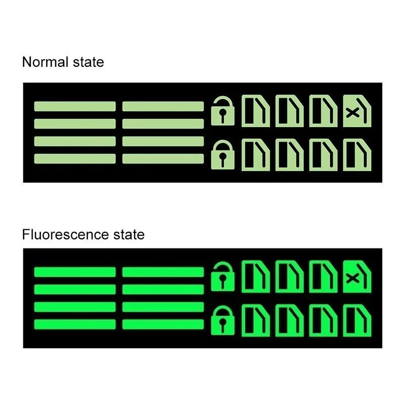 Car Luminous Button Sticker Fluorescent Door Window Lifter Night Safety Switch Decals Car Interior Sticker Auto Accessories
