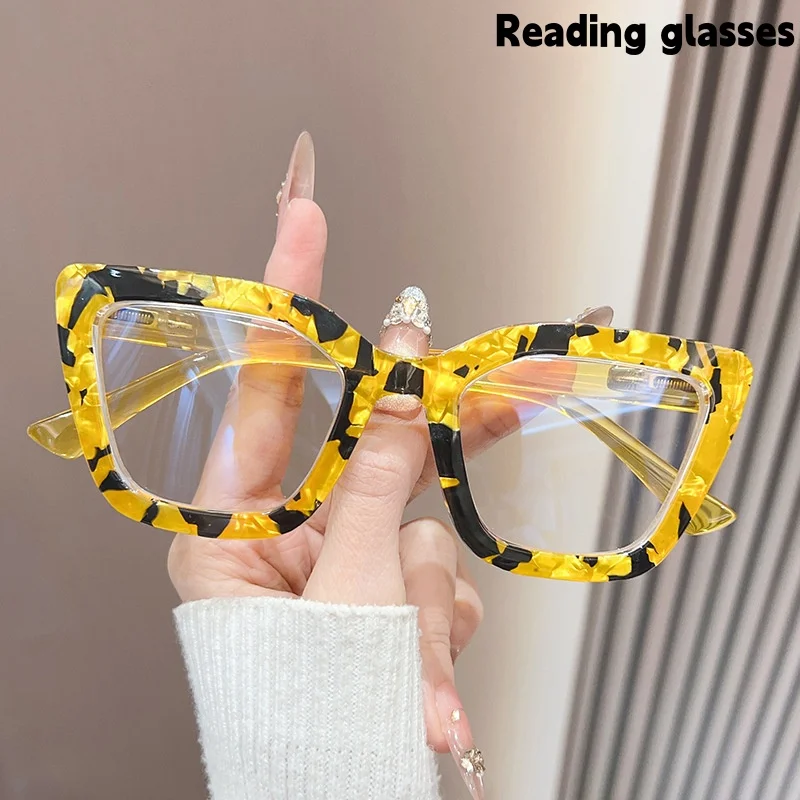 Chic Cat-Eye Fashionable Printed Women's Eyeglass Frames