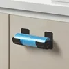 4/2pcs Kitchen Bath Wall Mount Plastic Poly Trash Waste Bag Roll Holder Dispenser Freshness Film Roll Storage Rack for Closet 1
