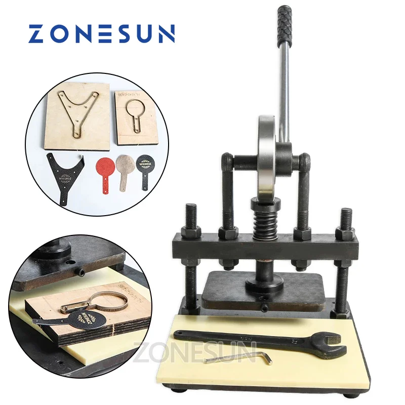 26X12cm Double Wheel Hand Leather Cutting Machine Manual Die Cutter  Embossing Machine Press Embosser Paper Puncher Cloth Rubber - AliExpress