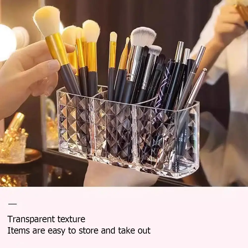 Diamond Patterned Mirror Cabinet Storage Box, Bathroom, Bathroom, Cosmetics, Lipstick Storage Rack DROPSHIPPING 3