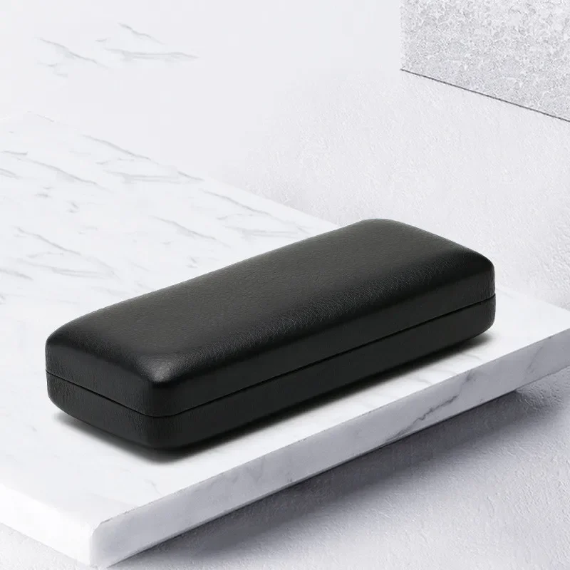 

Fashion Simple PU Leather Glasses Metal Square Portable Sunglasses Case Women Men Durable Eyewear Storage Box