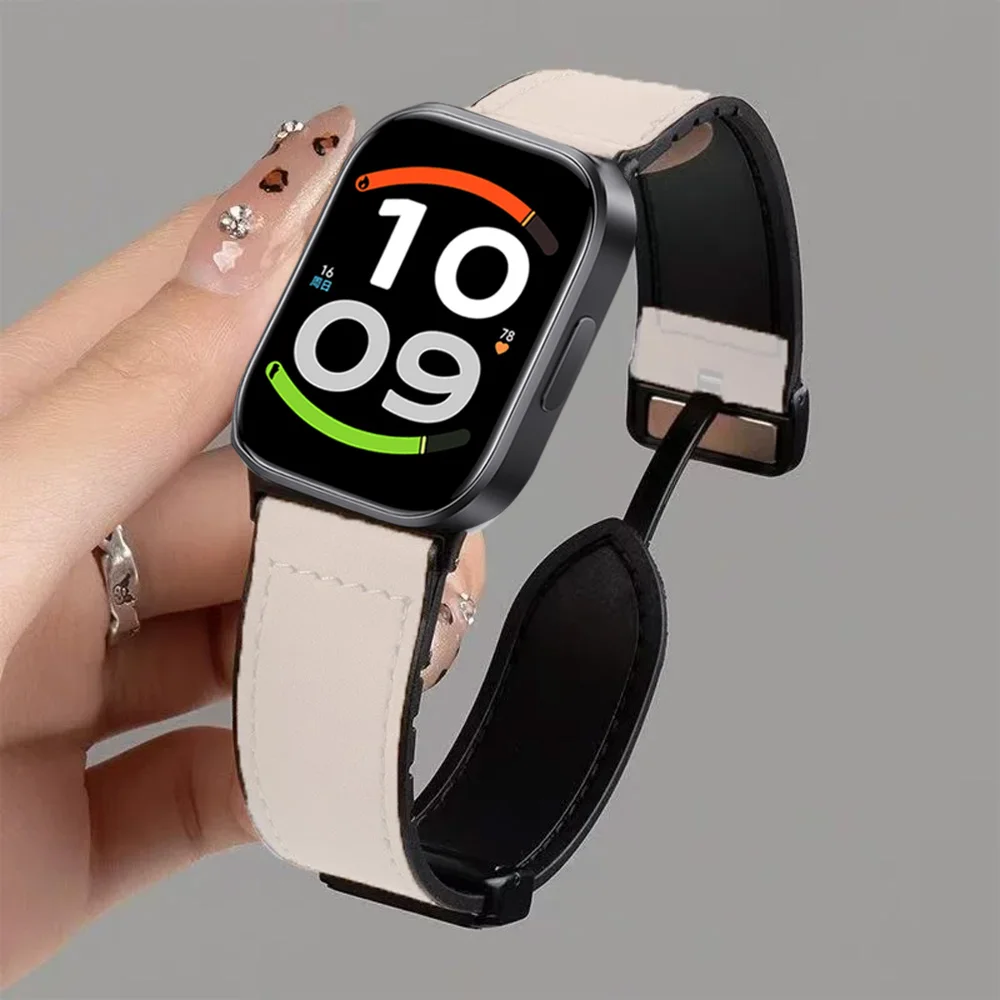 Magnetic Leather and Silicone Hybrid Strap
