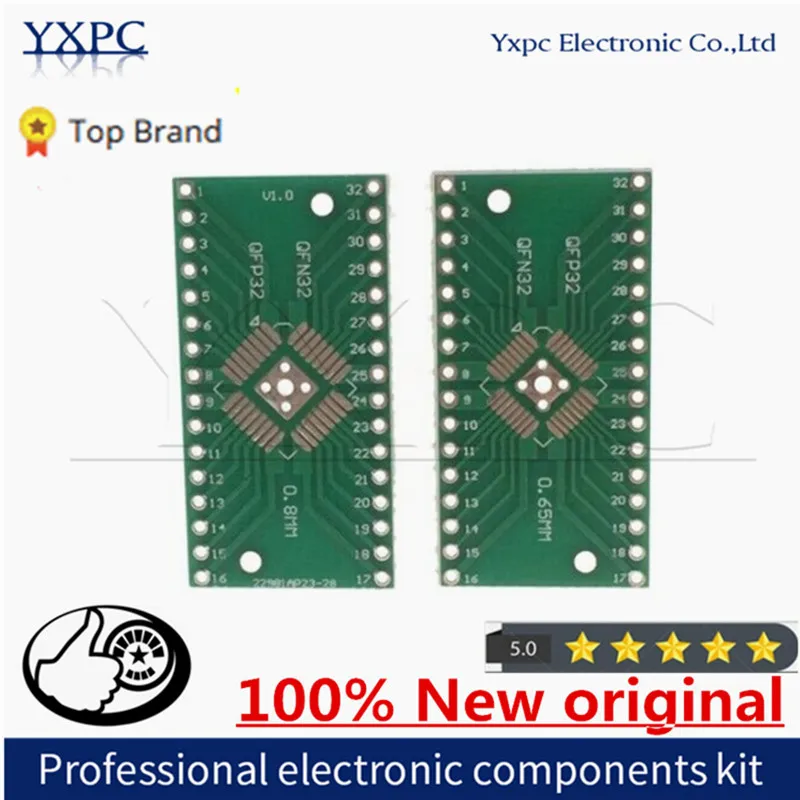 PCB Board HTQFP QFN32 to DIP32 0.8/0.65mm QFP32 QFP32 PQFP LQFP Adapter Plate 5pcs/lot