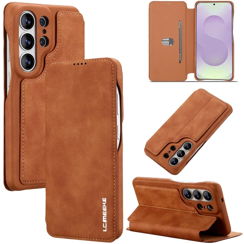 Premium Magnetic Leather Wallet Phone Case with Card Slots Cover
