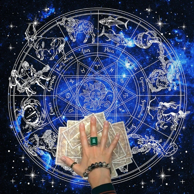 Velvet Tarot Astrology Tablecloth Rune Divination Altar Cards Cloth Table Covers