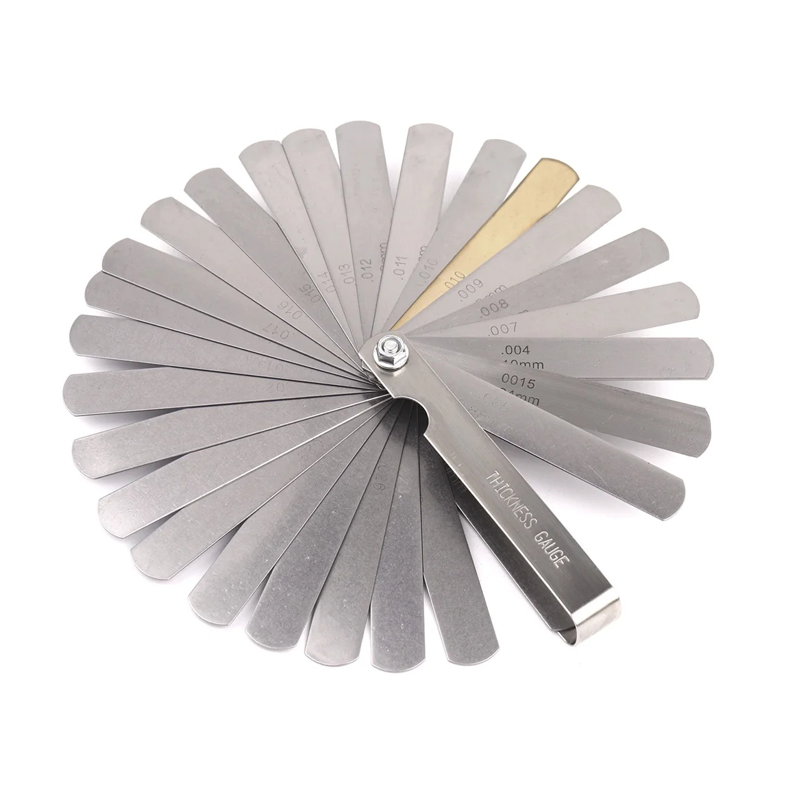 Stainless Steel Feeler Gauge 0.04mm to 0.88mm Gap Metric Filler Measuring Gauge