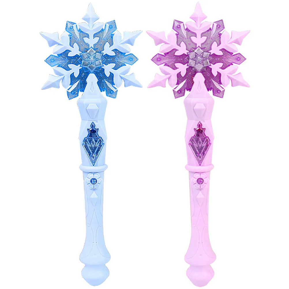 

Glowing Fairy Wands Snowflake Light Sticks Girl Fairy Wands Girl Glow Glow Princess Queen Role Playing Wand Girl Toy
