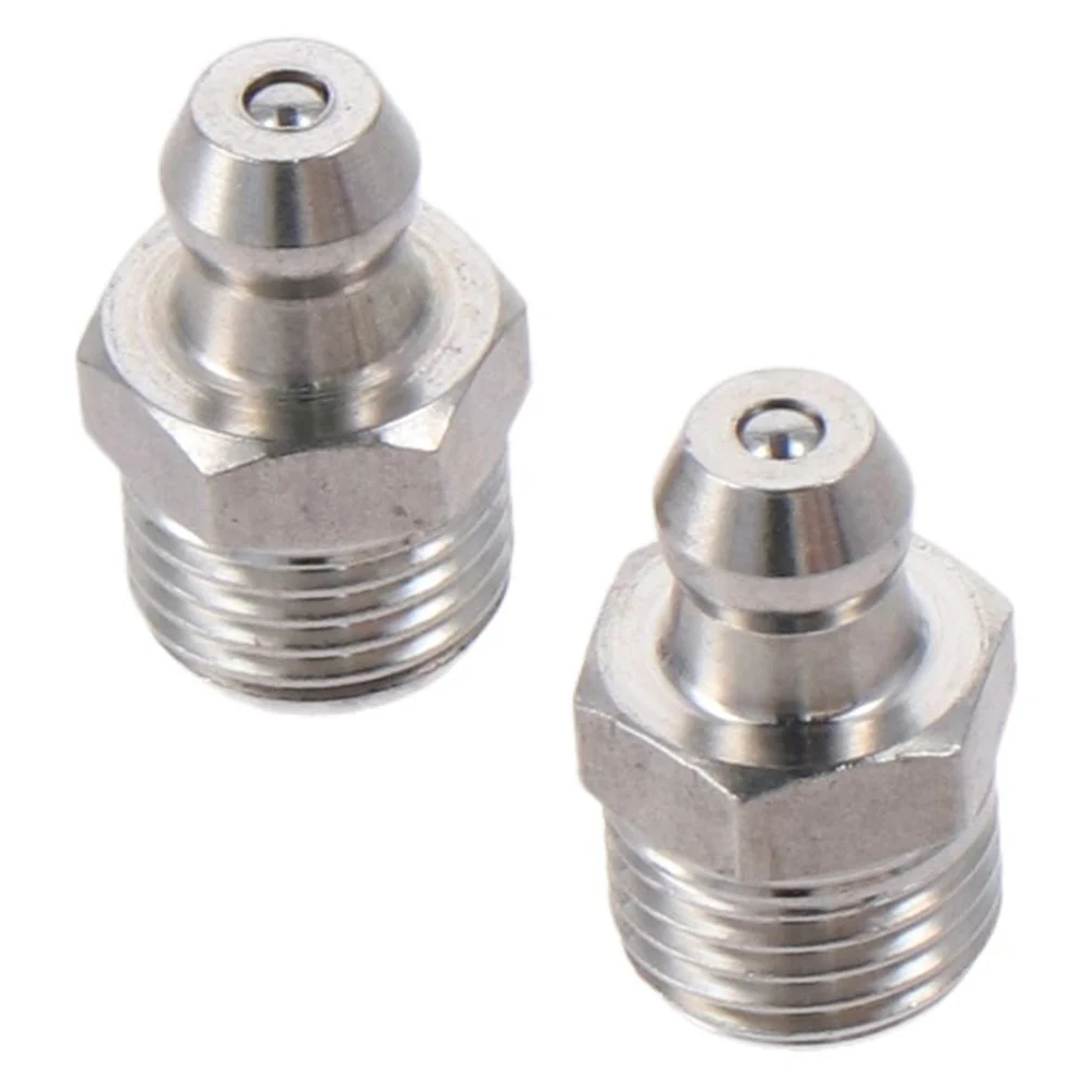 Straight Grease Fitting M6/M8/M10x1mm Hydraulic Grease Nipple Stainless Steel Zerk Fitting Nozzle for Mechanical Equipment 10Pcs stainless steel grease nipple