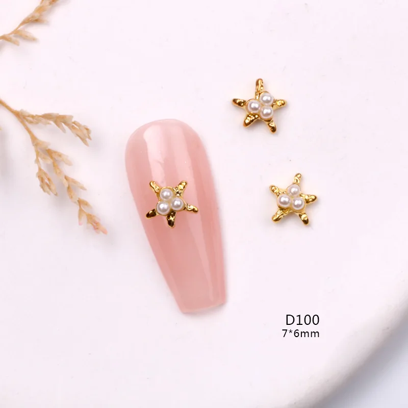TSZS 10Pcs/lot Fashion Nails Ocean Theme Metal Studs Sea