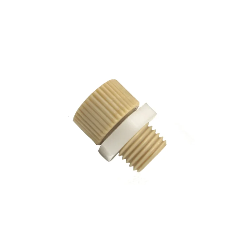 1pc Bulkhead Union Liquid Chromatography PEEK Union for 1/8" OD Capillary Tubing with Screw Thread 20Mpa