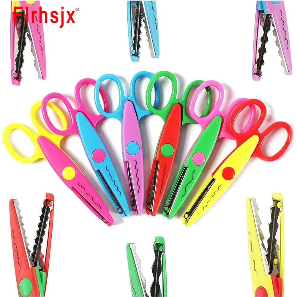 Paper Scissors Student DIY Decorative Comfortable Hand Art Safety craft scissors paper scissors