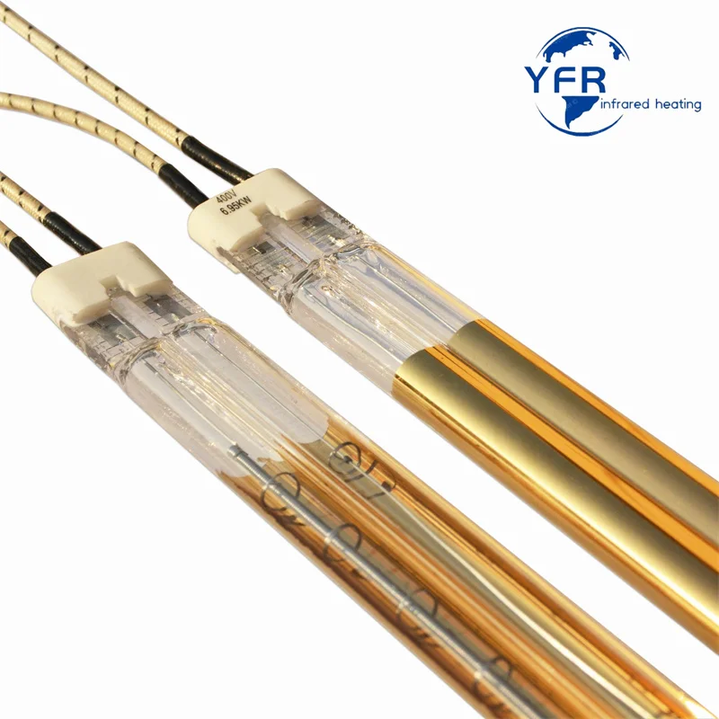 J118 Heater Halogen Bulb Infrared Halogen Lamp 110V/220V 150W 300W 500W Single Spiral Heating Drying Quartz Glass