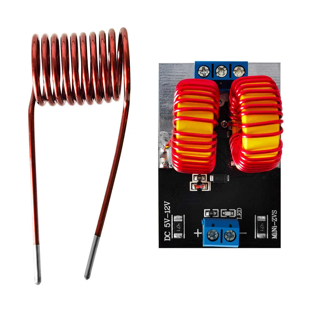 DC5-12.0V Input Voltage ZVS Induction Heating Board 120W Large Power Flyback Heating Driver DIY Cooker and Ignition Coil