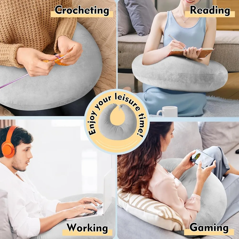 Reading Gaming Pillow Adult Crocheting Pillow To Support Your Arm Portable Desk Soft Skin-Friendly For Watching TV Travel