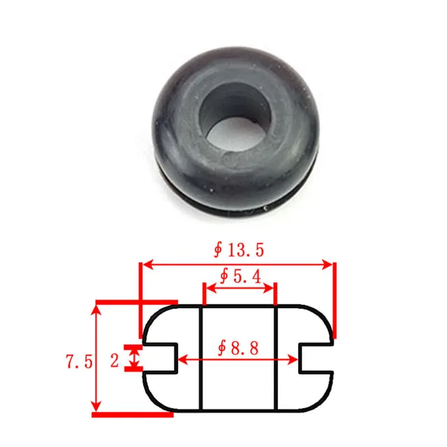 Schwarz Gummi Ösen Spule doppelseitige Schutz Buchse Isolierung Loch Hülse  Abdichtung Ring Ausgehenden Umwelt Schutz - AliExpress