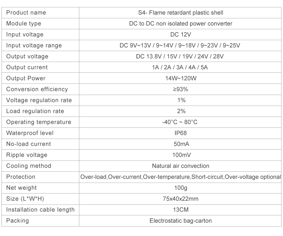 12V auf 13,8V 15V 19V 24V DC-Boost-Modul 12V auf 19V Stromwandler 12V auf 24V Kfz-Regler – Detail 2