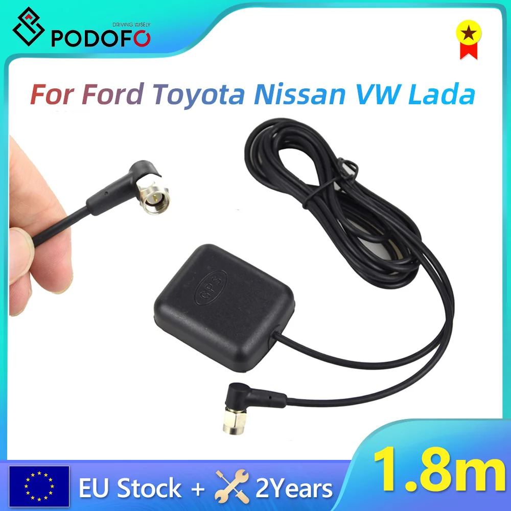 Podofo18meterGPSAntennaAndroidCarRadioForFordToyotaNissan