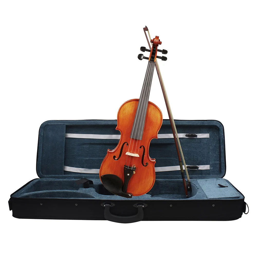 

4/4 Violin High Quality Musical Instrument Spruce Wood Acoustic Fiddle With Case Bow Shoulder Rest Cloth Strings Accessory Set