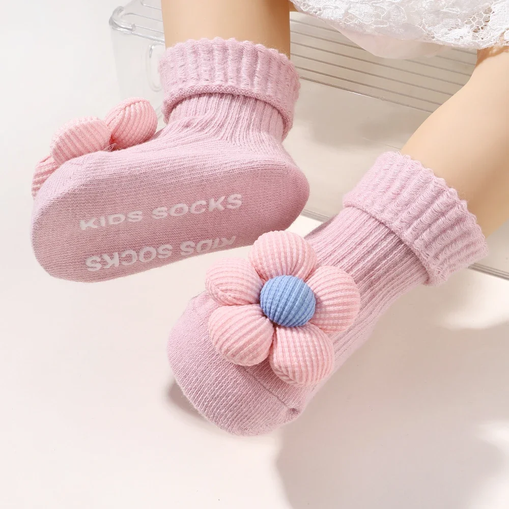 Baby Girl Floral Headband & Socks 5