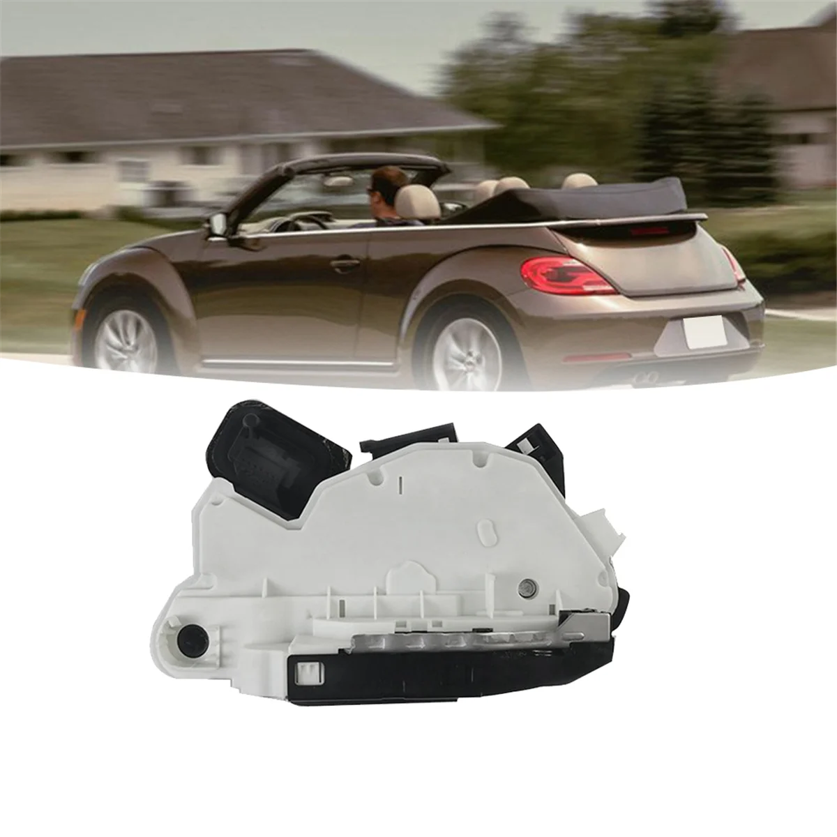 Front Door Lock Actuator Latch Block Mechanism for VW Golf Jetta Beetle Polo Skoda Seat 09-19 5K2837016B 5K2837016H/J R