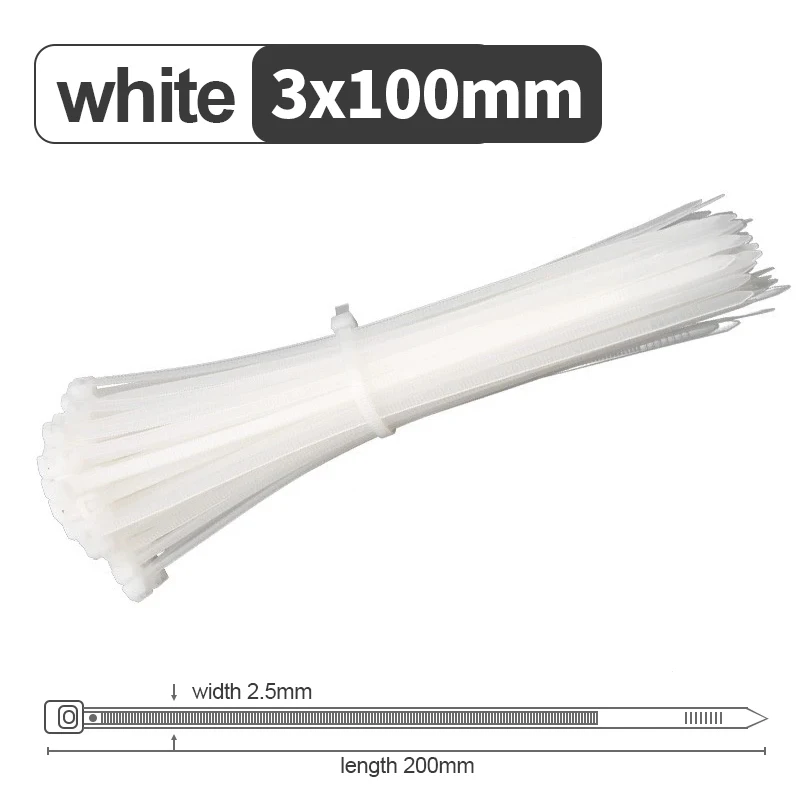 3x100mm (white)