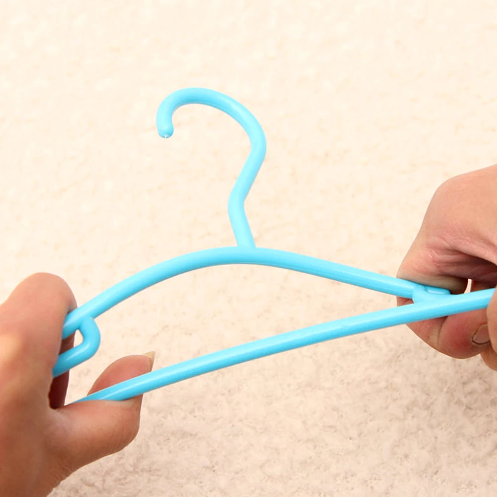 10 Pcs Baby Clothes Hanger Heavy Duty Non-slip Kids Colorful Hanger Wrinkle Free Space Saving Clothes For Outdoor Indoor clothes hanger